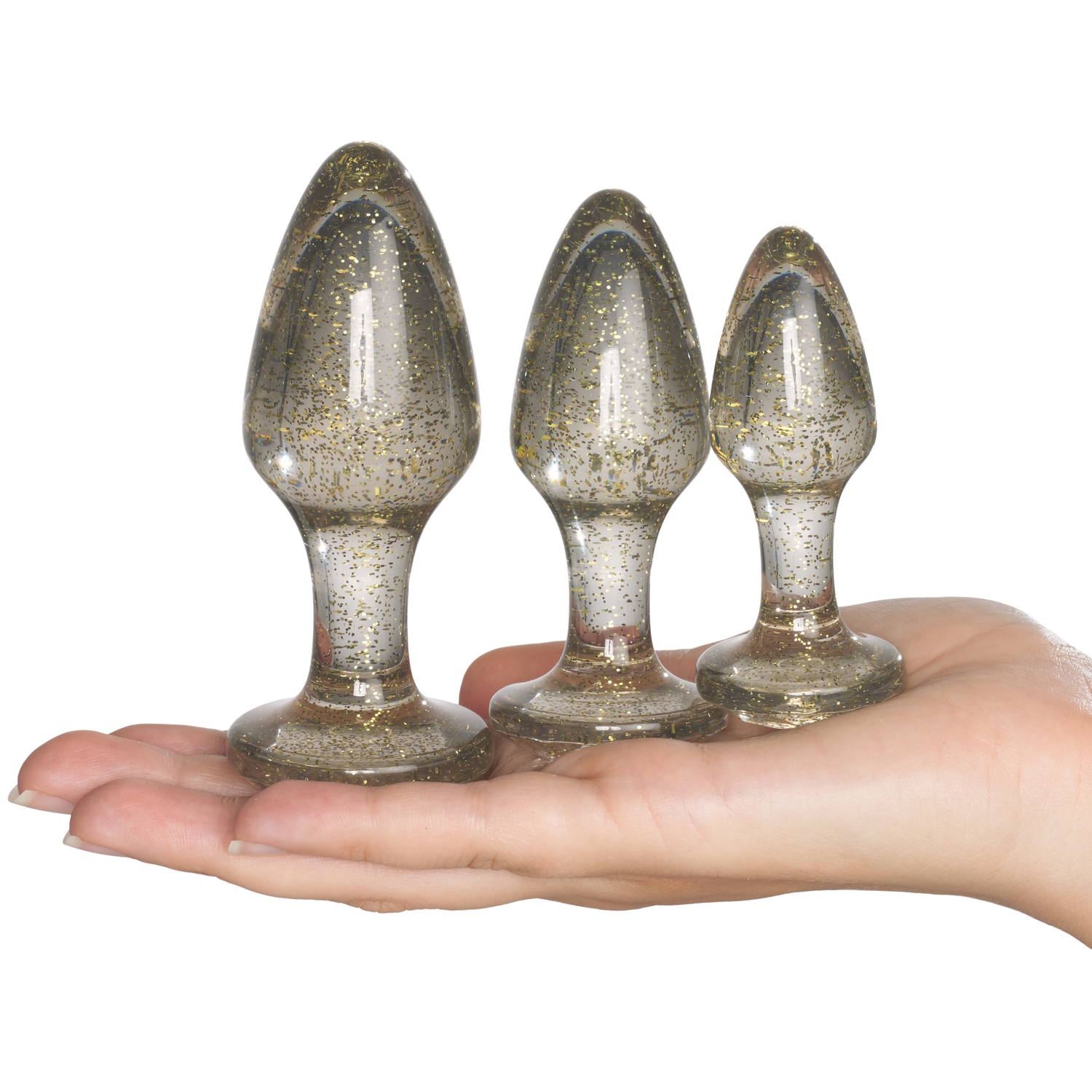 Ouch! Glitter Analplugg Set 1