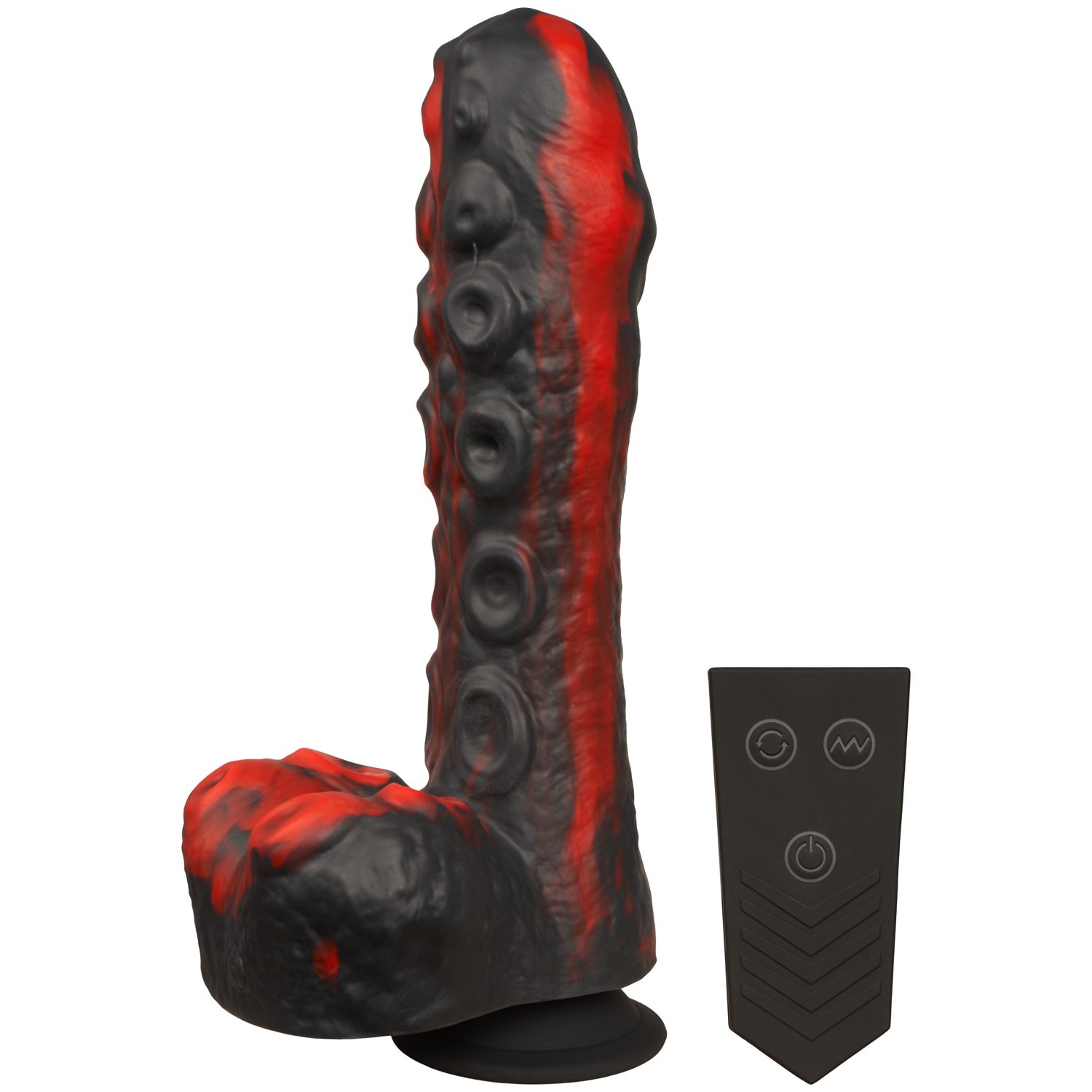 Doc Johnson Tendril Thruster Thrusting Dildo Mini Sexmaskine - Red thumbnail