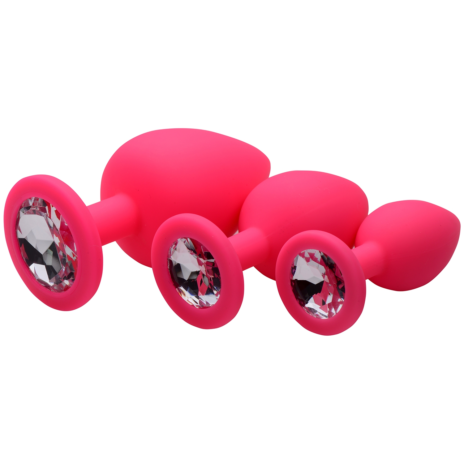 Frisky Pink Pleasure Ensemble de Plugs Anaux 1