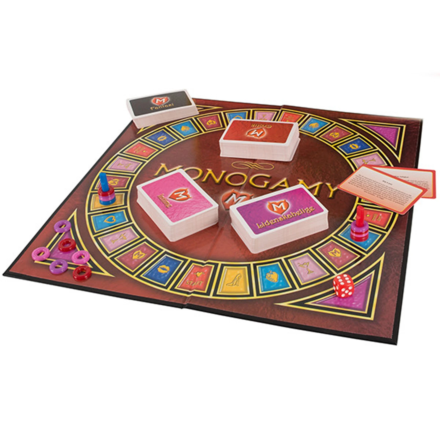 Monogamy Testvindende Erotisk Brætspil på Dansk var 1