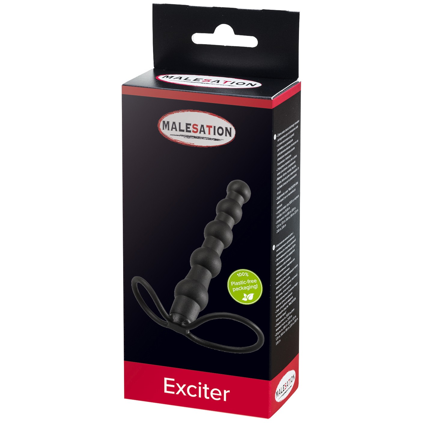 Malesation Exciter Penisring und Analkugeln 15 cm 1