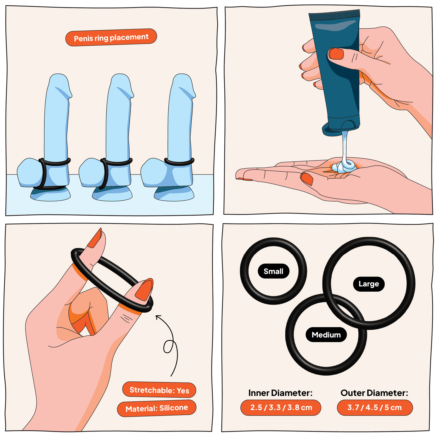 Sinful Cockring Set 3 stuks | Winkel hier