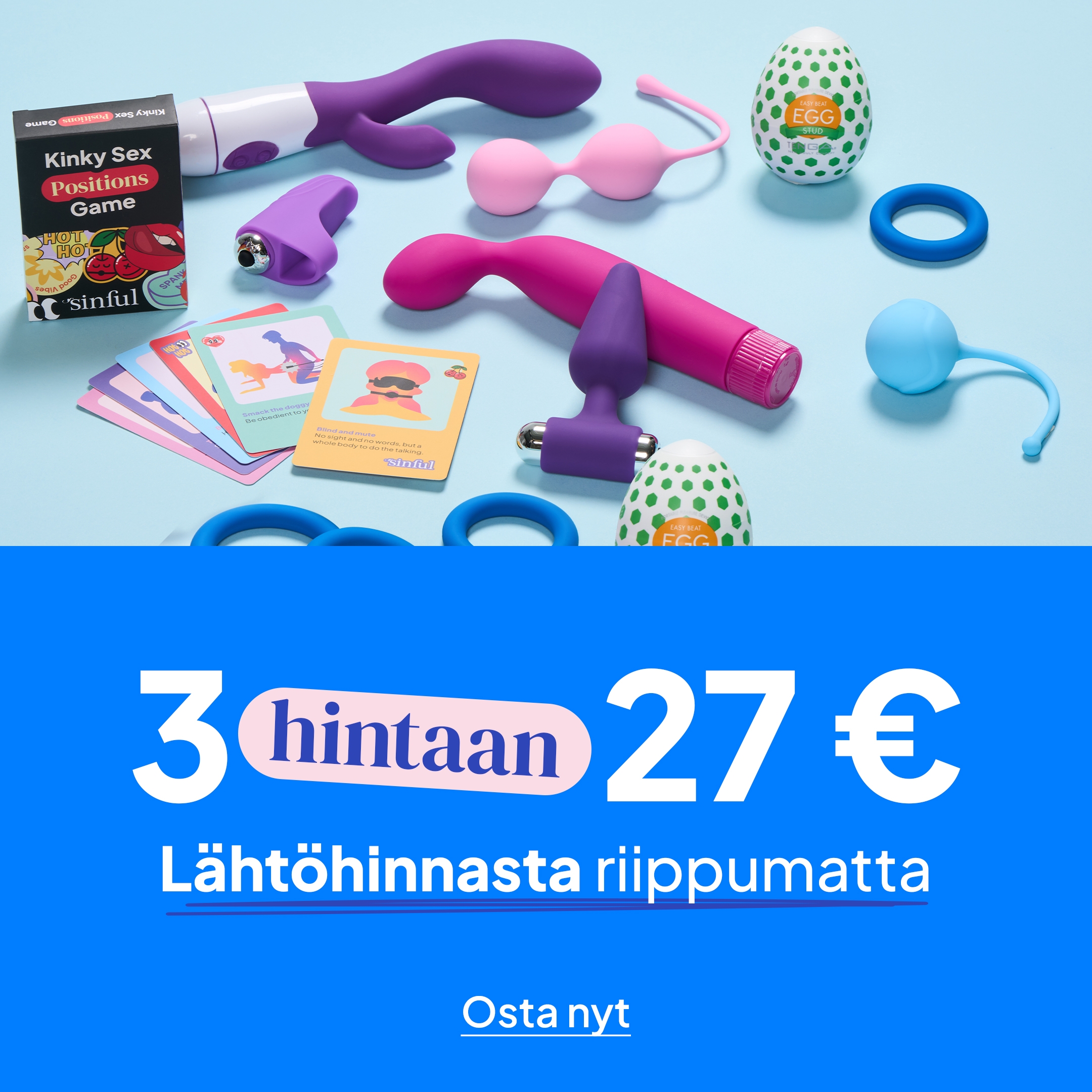3 hintaan 27 € mobile