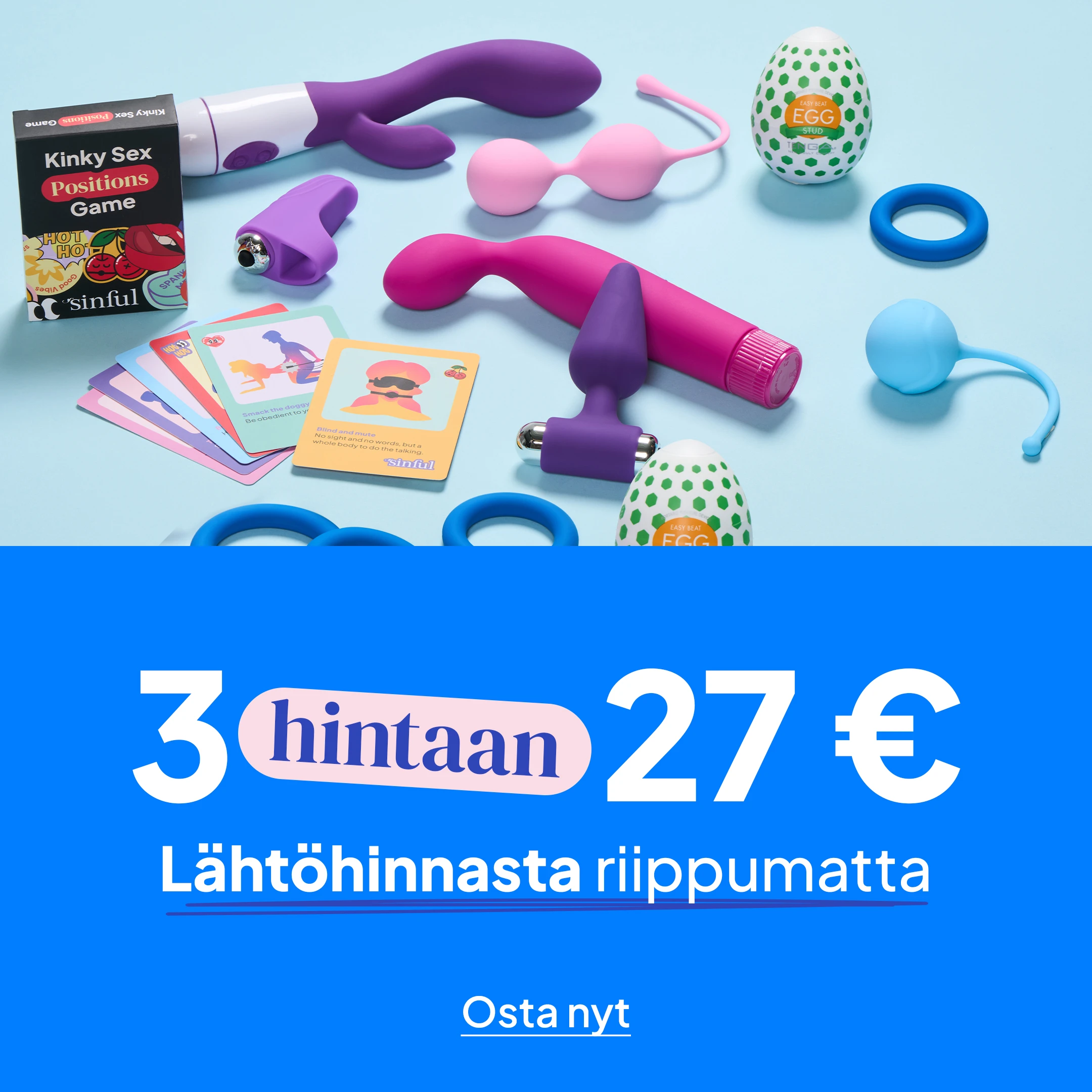 3 hintaan 27 € mobile
