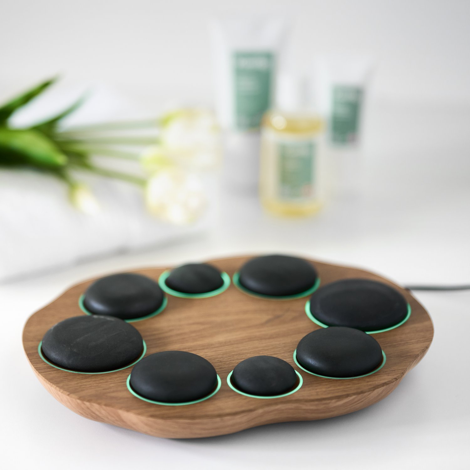 Kaerlig Vulcanic Hot Stone Massage Kit     - BlackLight Brown