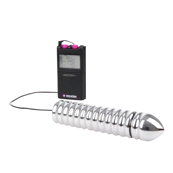 Mystim Groovey George Stor Räfflad ElektroDildo 1