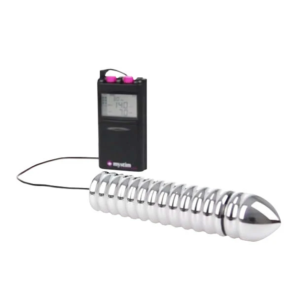 Mystim Groovey George Stor Räfflad ElektroDildo 1