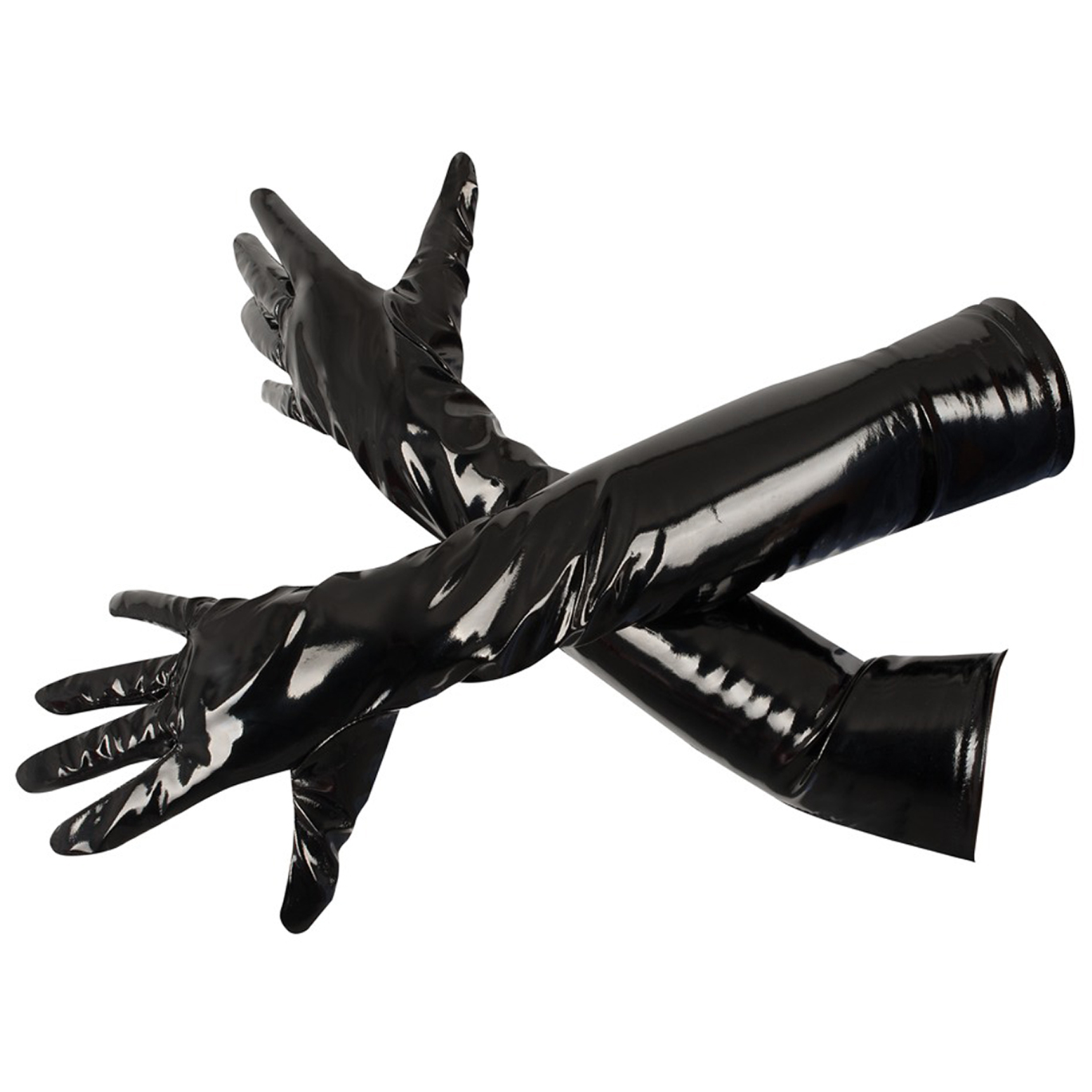 Black Level Lange Lackhandschuhe 2