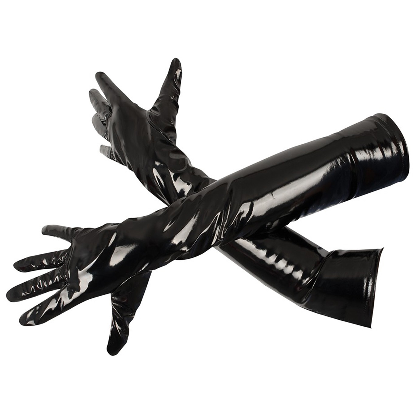 Black Level Lange Lackhandschuhe 2