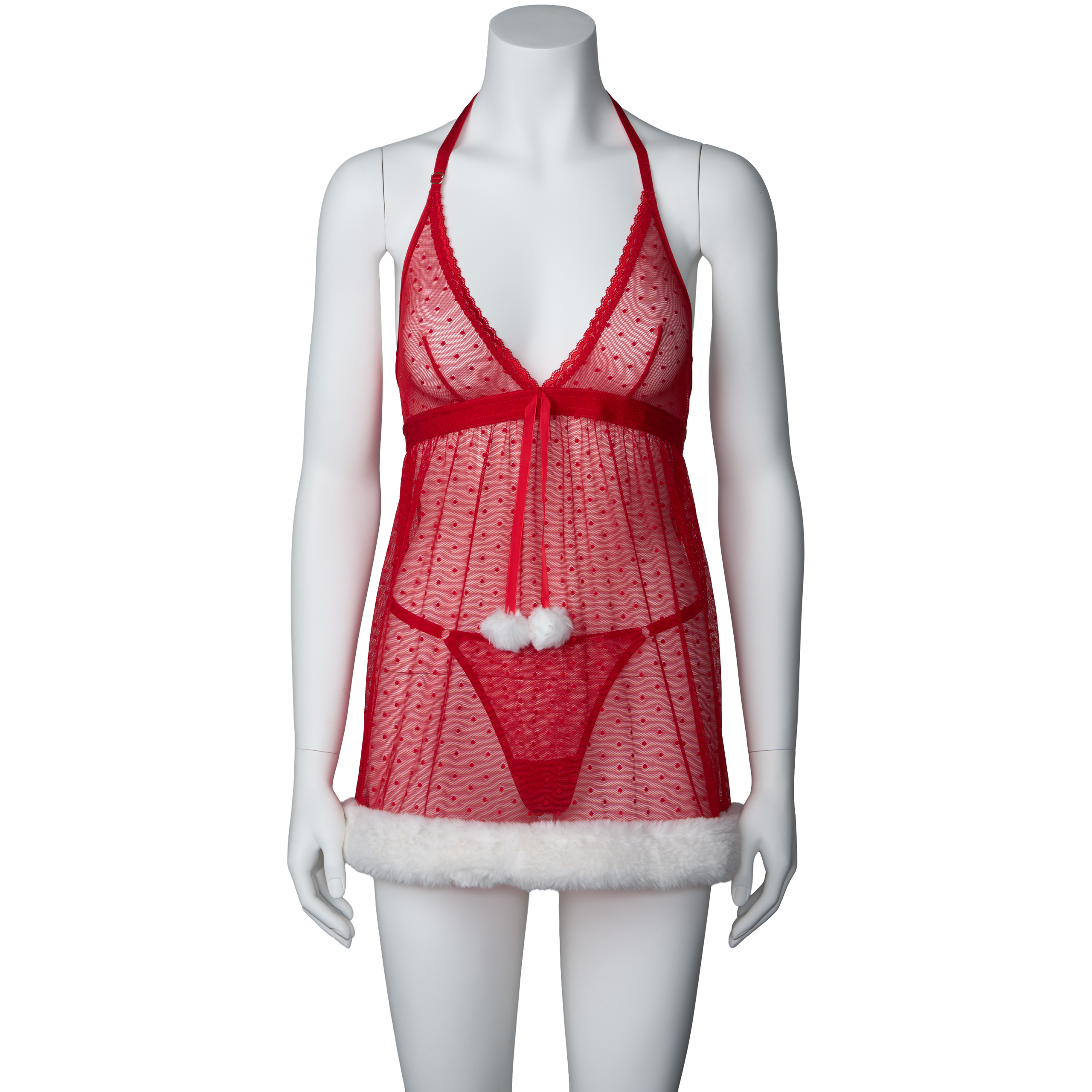 NORTIE Jingle Bells Babydoll and G-String Set var 7