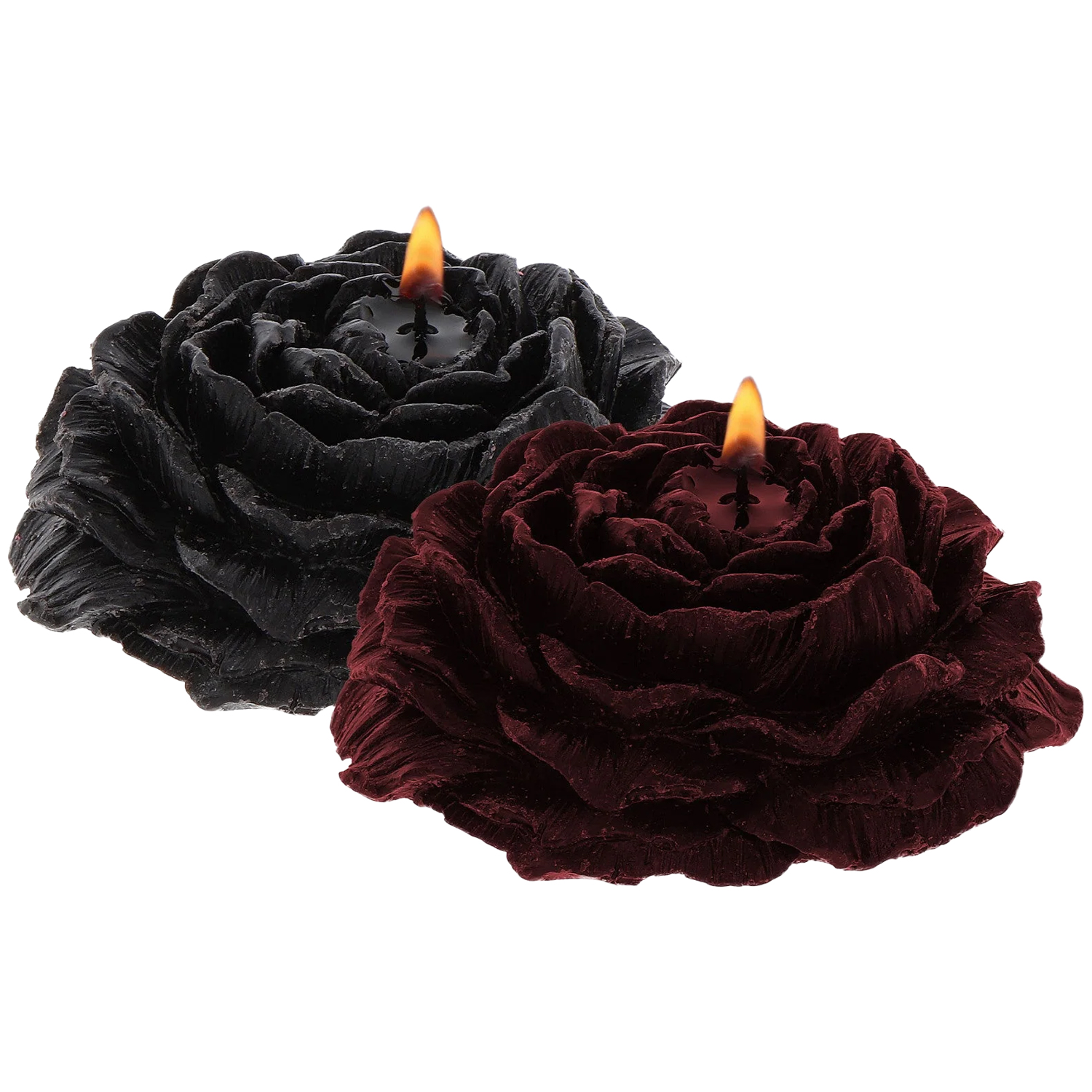 Taboom Bondage In Luxury Rose Droppljus 2 st - SvartBordeaux
