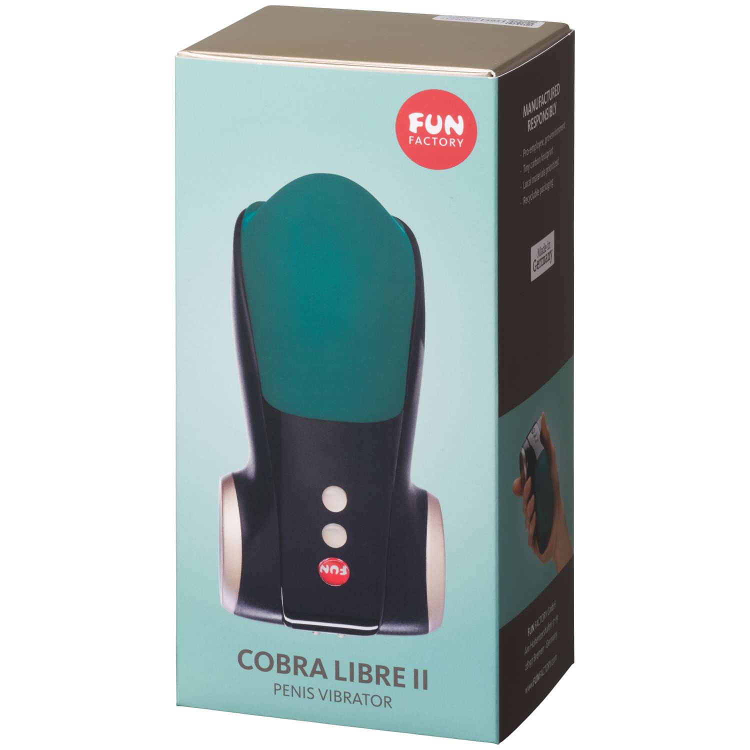 cobra libre sex toy FUN FACTORY Cobra Libre II Penis Head Vibrator Male Masturbator main image 1