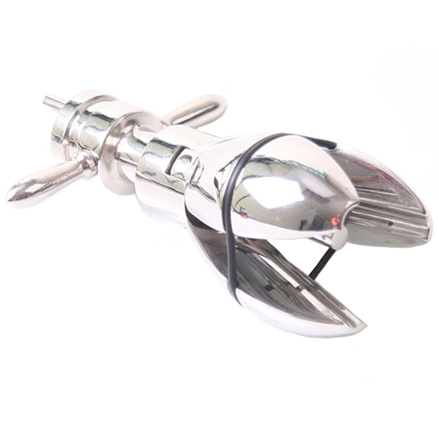 Kiotos Steel Asslock Metalen Buttplug 14 cm var 1