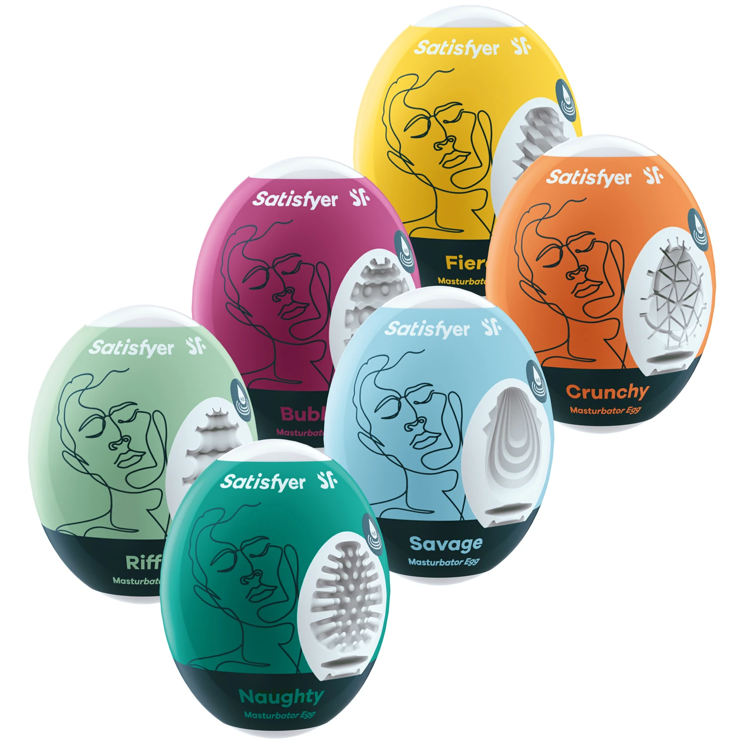 Satisfyer Masturbator Egg 6er Sett var 1