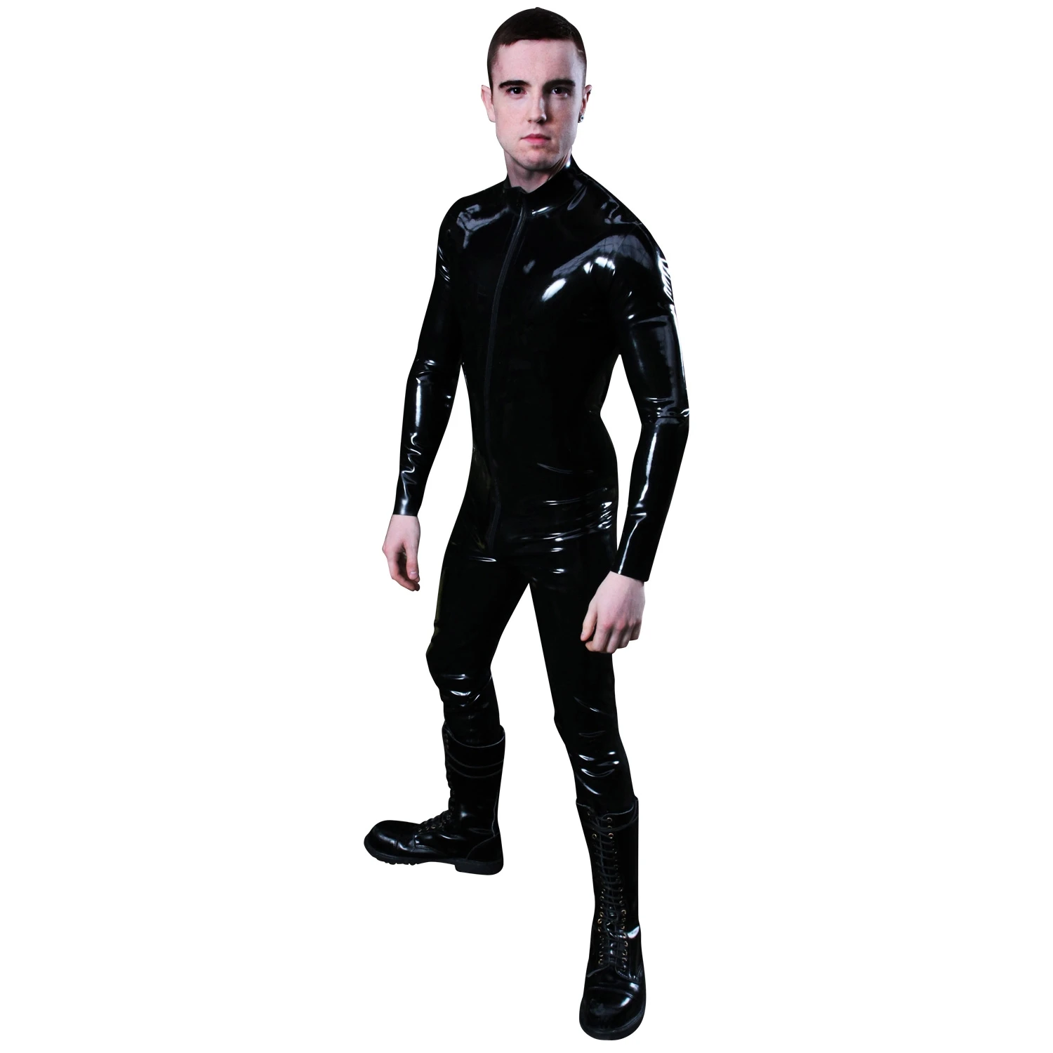 Mister B Rubber Full Bodysuit med Glidelås var 1