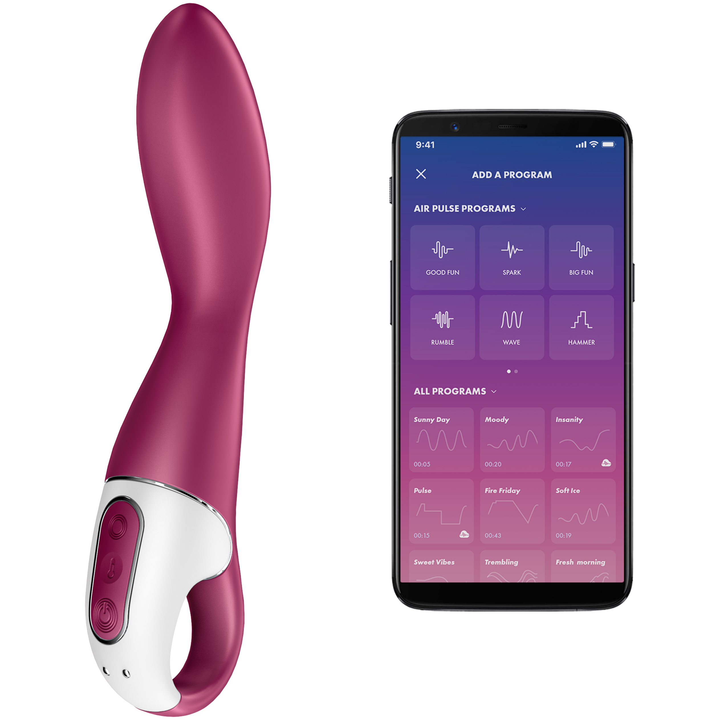 Satisfyer Heated Thrill App-Gestuurde G-Spot-Vibrator var 1