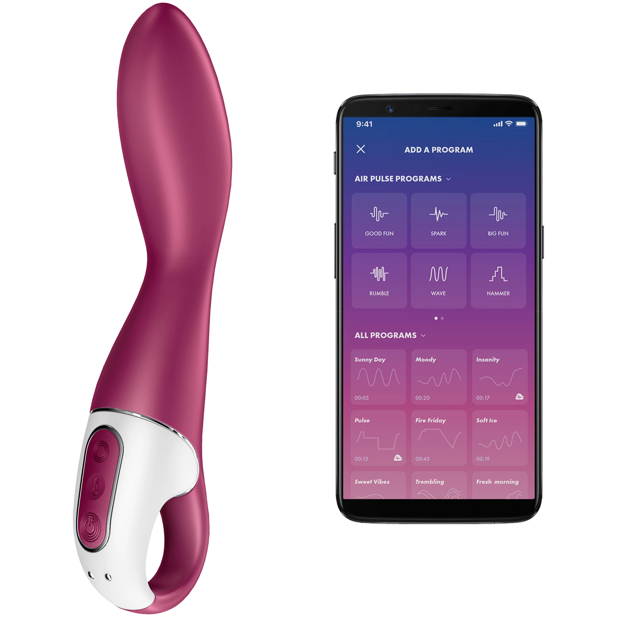 Satisfyer Heated Thrill App-Gestuurde G-Spot-Vibrator var 1