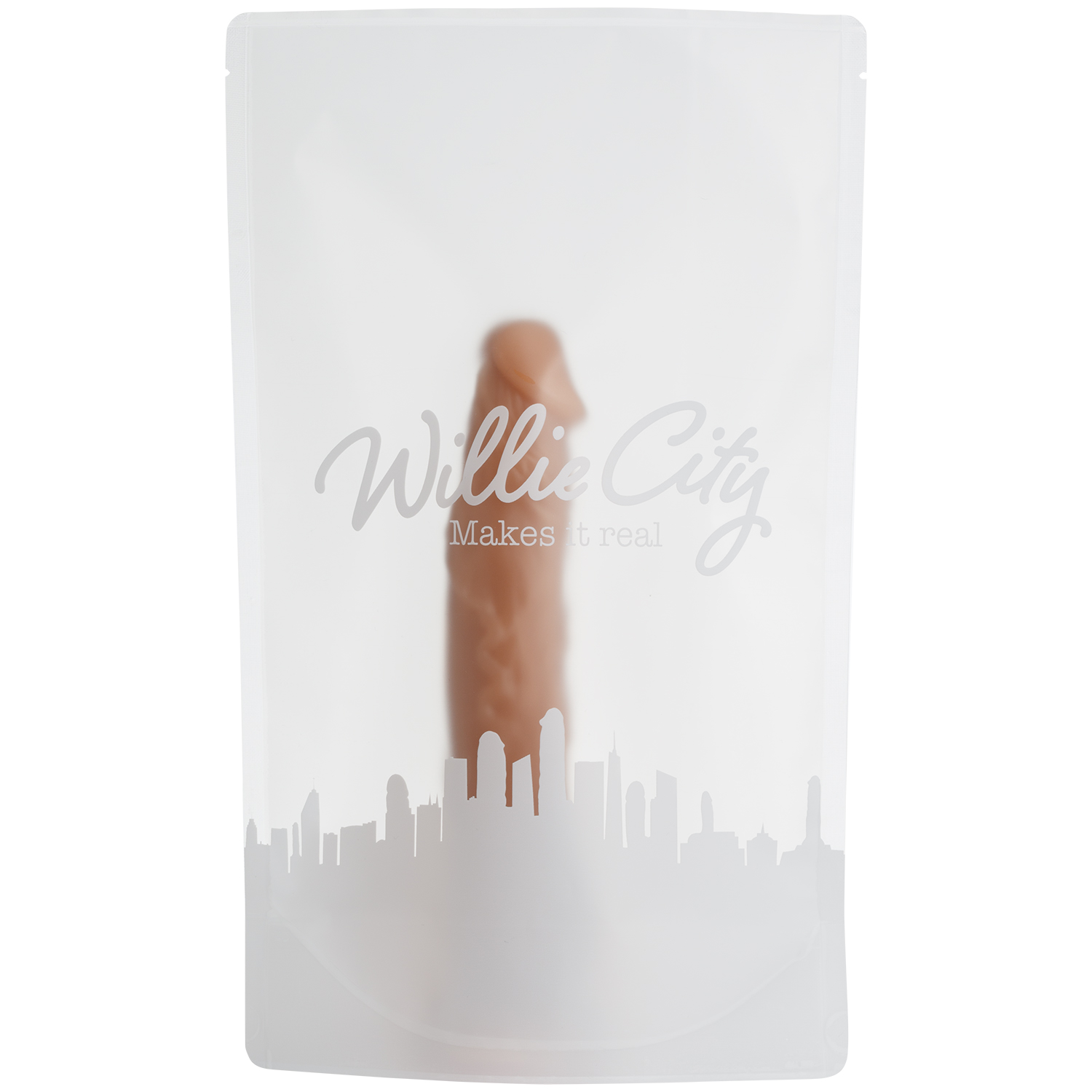 Willie City Willie City Realistisk Sugekoppdildo 23 cm - Beige