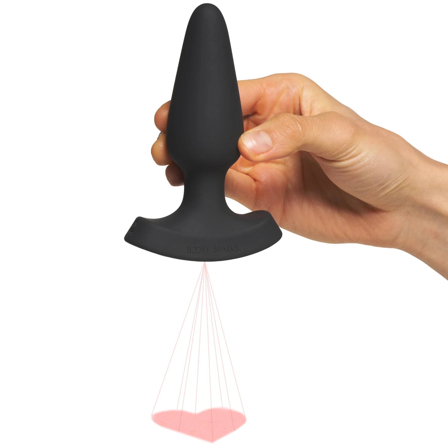 Booty Sparks Laser Series Heart Medium Fjernbetjent Butt Plug var 1