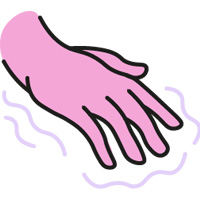 Illustration of a hand asleep