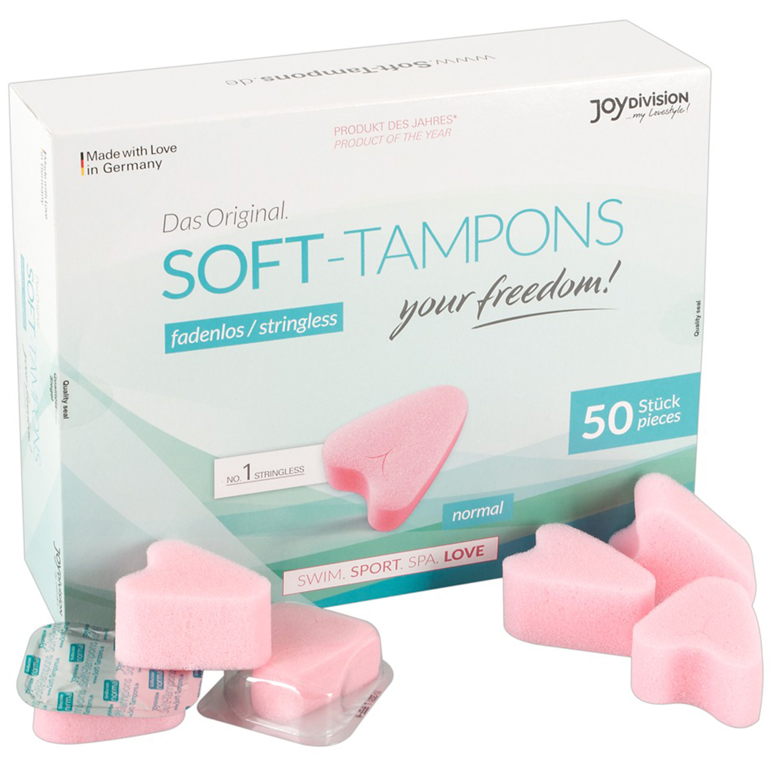Joydivision Soft Tamponer 50 stk - Pink thumbnail