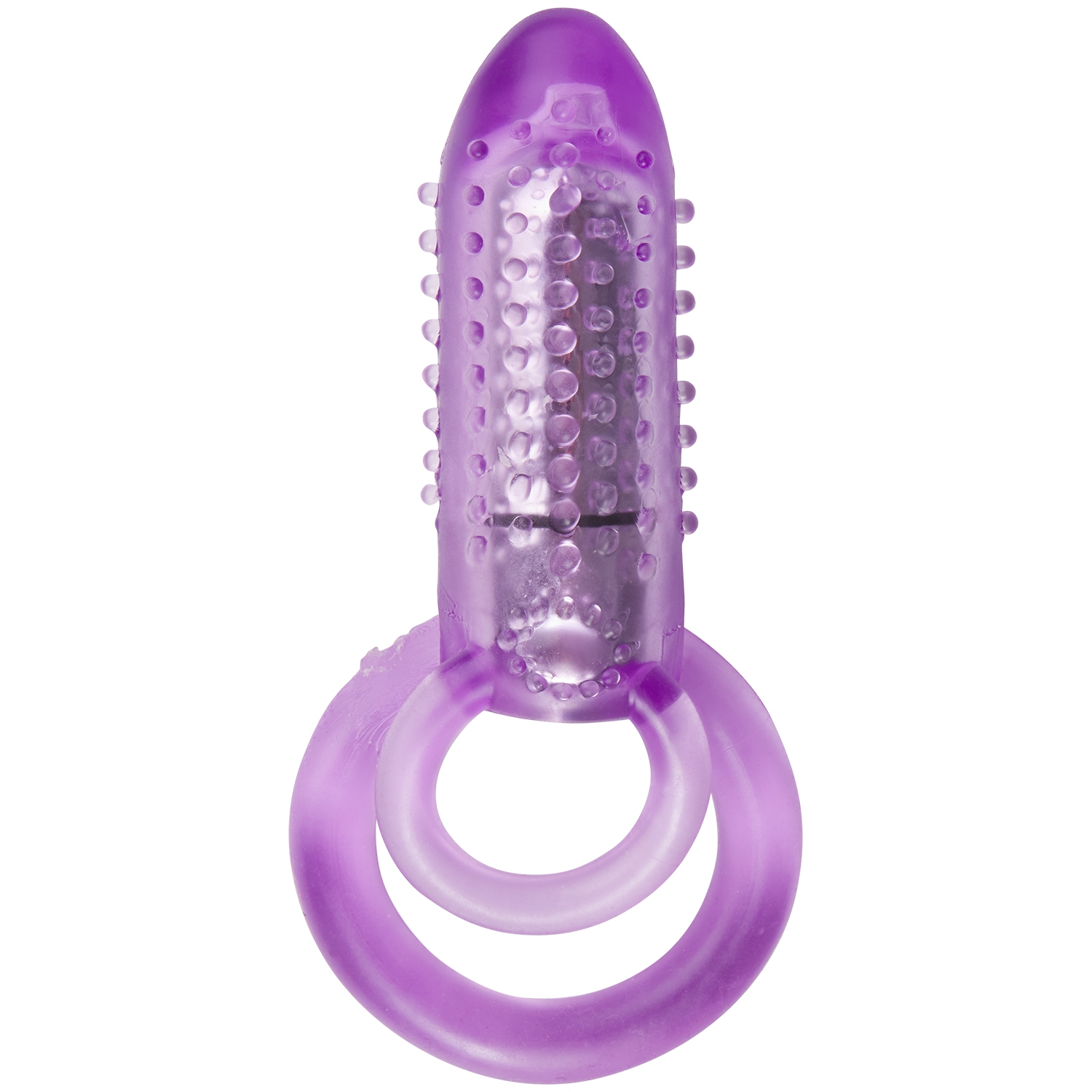 baseks Vibrerende Dobbelt Par Penisring - Purple