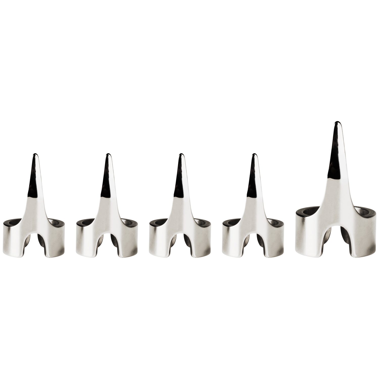 Master Series Clawed 5pc Sensation Ringe - Sølv