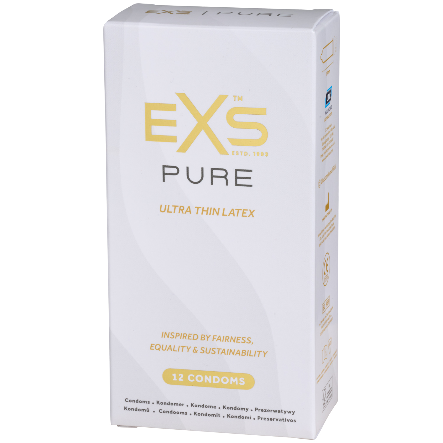 EXS EXS Pure Ultra Thin Latex Kondomer 12 stk - Klar