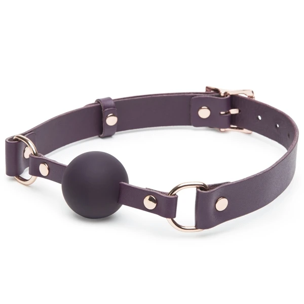 Fifty Shades Freed Cherished Collection Læder Ball Gag var 1