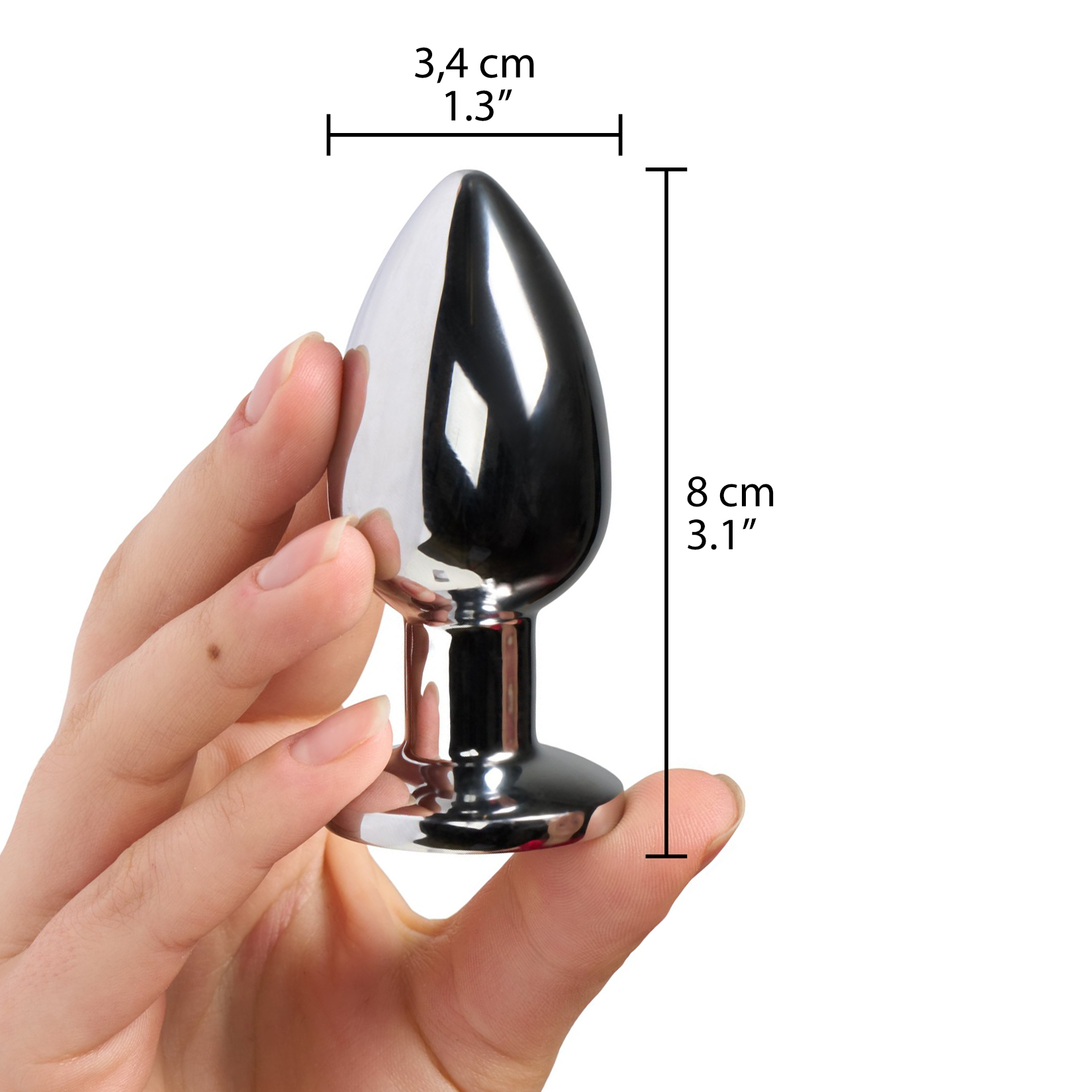 Kiotos Värisevä Alumiininen LED-anustappi 8 cm var 2