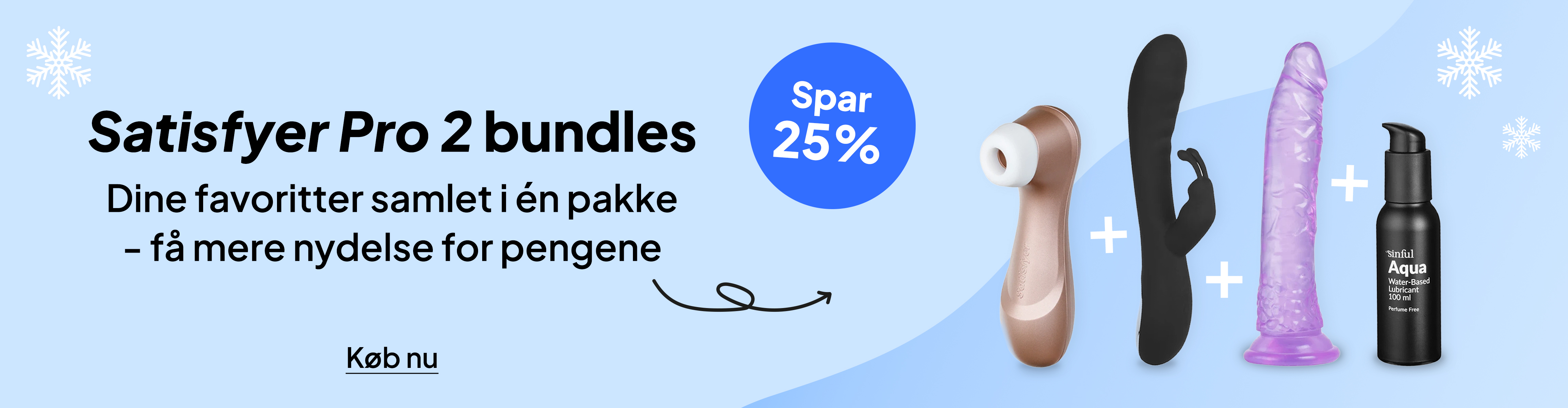 Spar 25% på Satisfyer pro 2 bundles* desktop