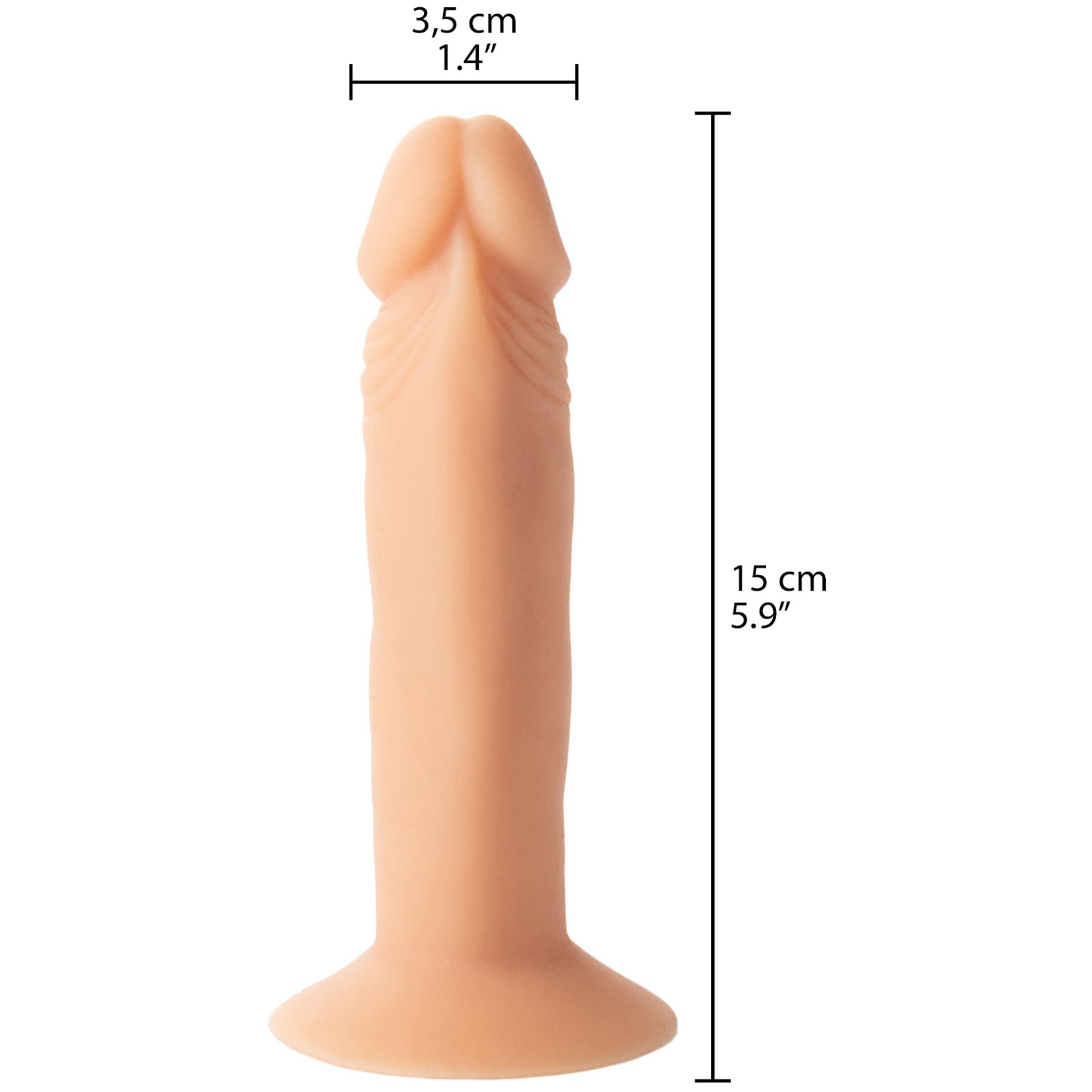 Willie City Luxe Realistic Silicone Dildo with Suction Cup 15 cm 1