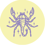 Illustration des Sternzeichens Skorpion