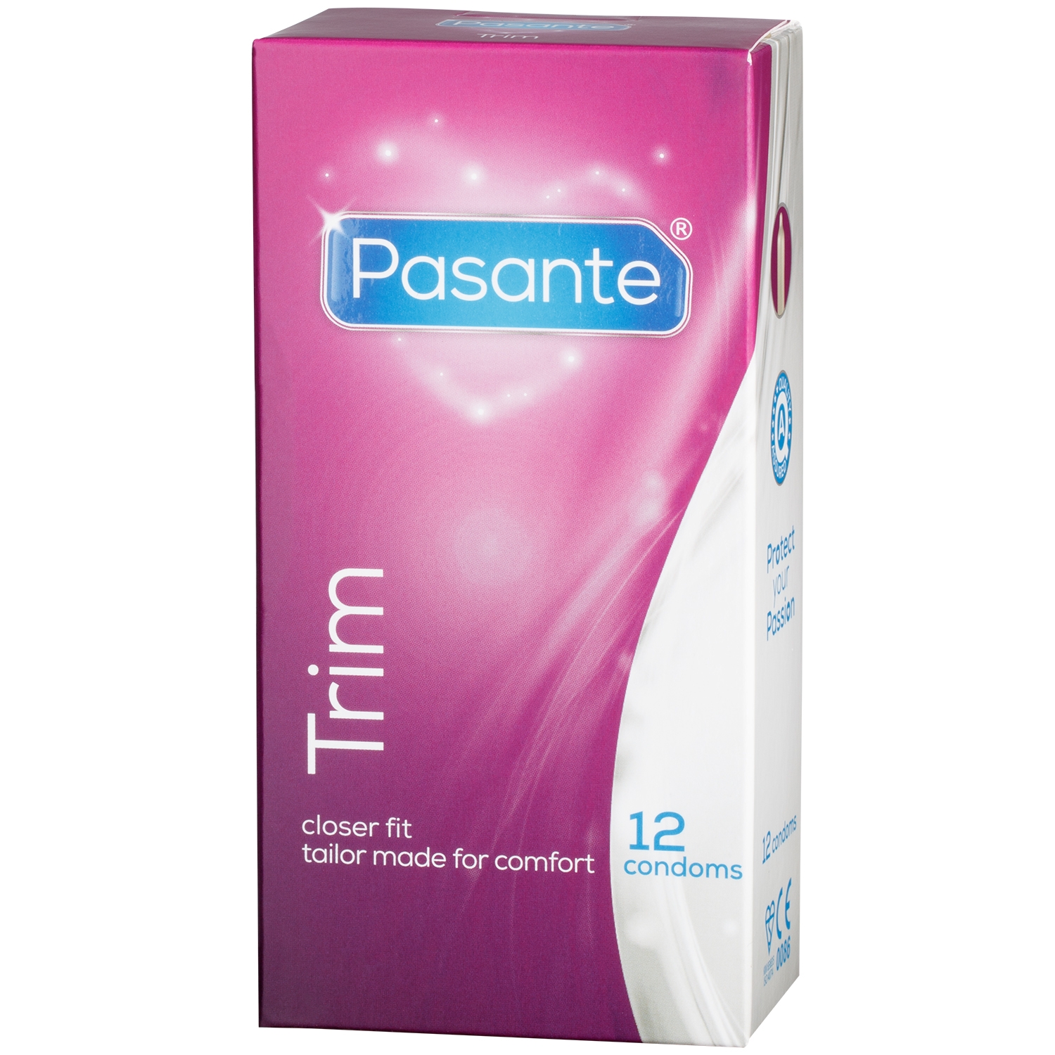 Pasante Trim Kondomer 12 stk      - Clear