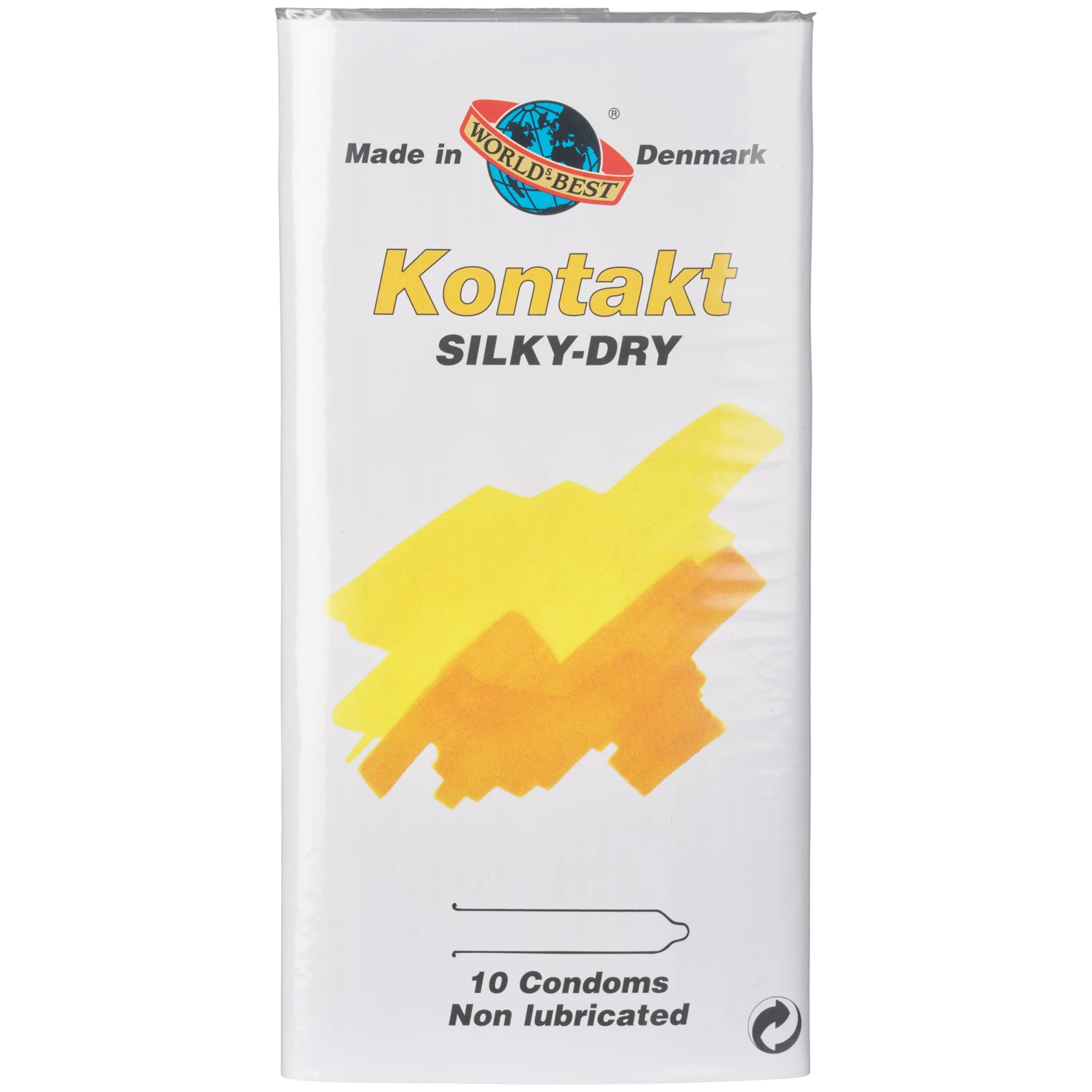 Worlds-best Kontakt Silky-Dry kondomer uten glidemiddel 10 stk var 1