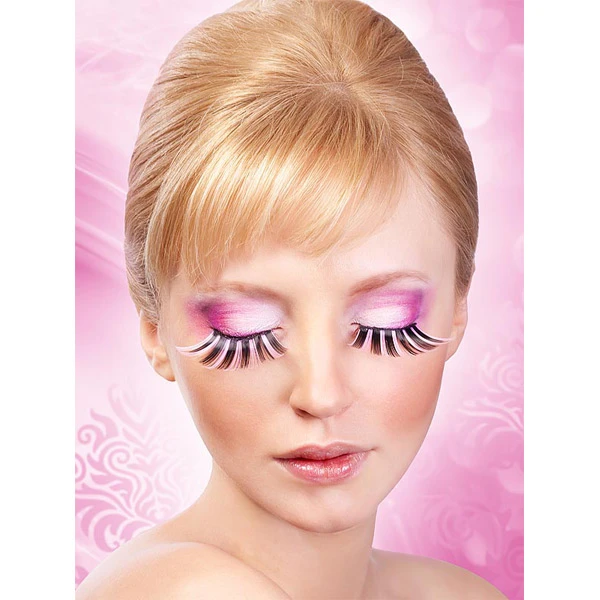 Baci Glamour Sorte-Lyserøde Kunstige Øjenvipper var 1