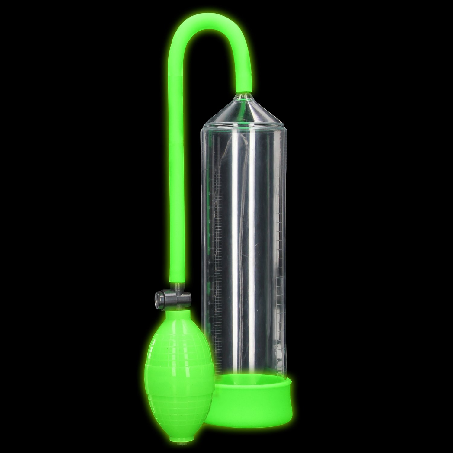 Ouch! Glow in the Dark Klassisk Penispumpe    - Grøn