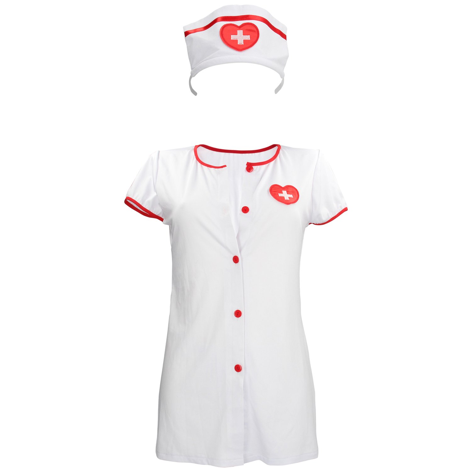 S-Line Sygeplejerske Kostume. - White - S/M