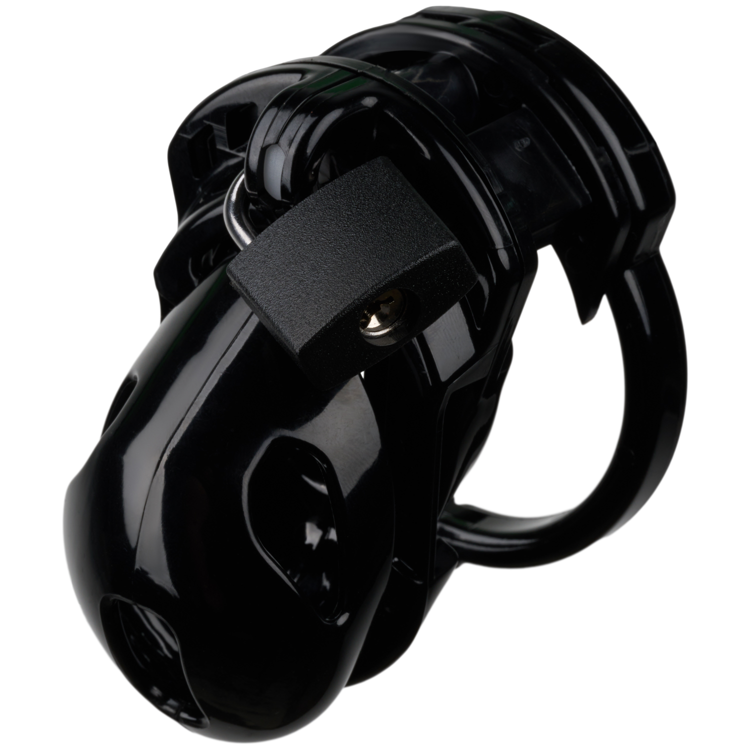 The Vice Chastity Cage Black - Black - S