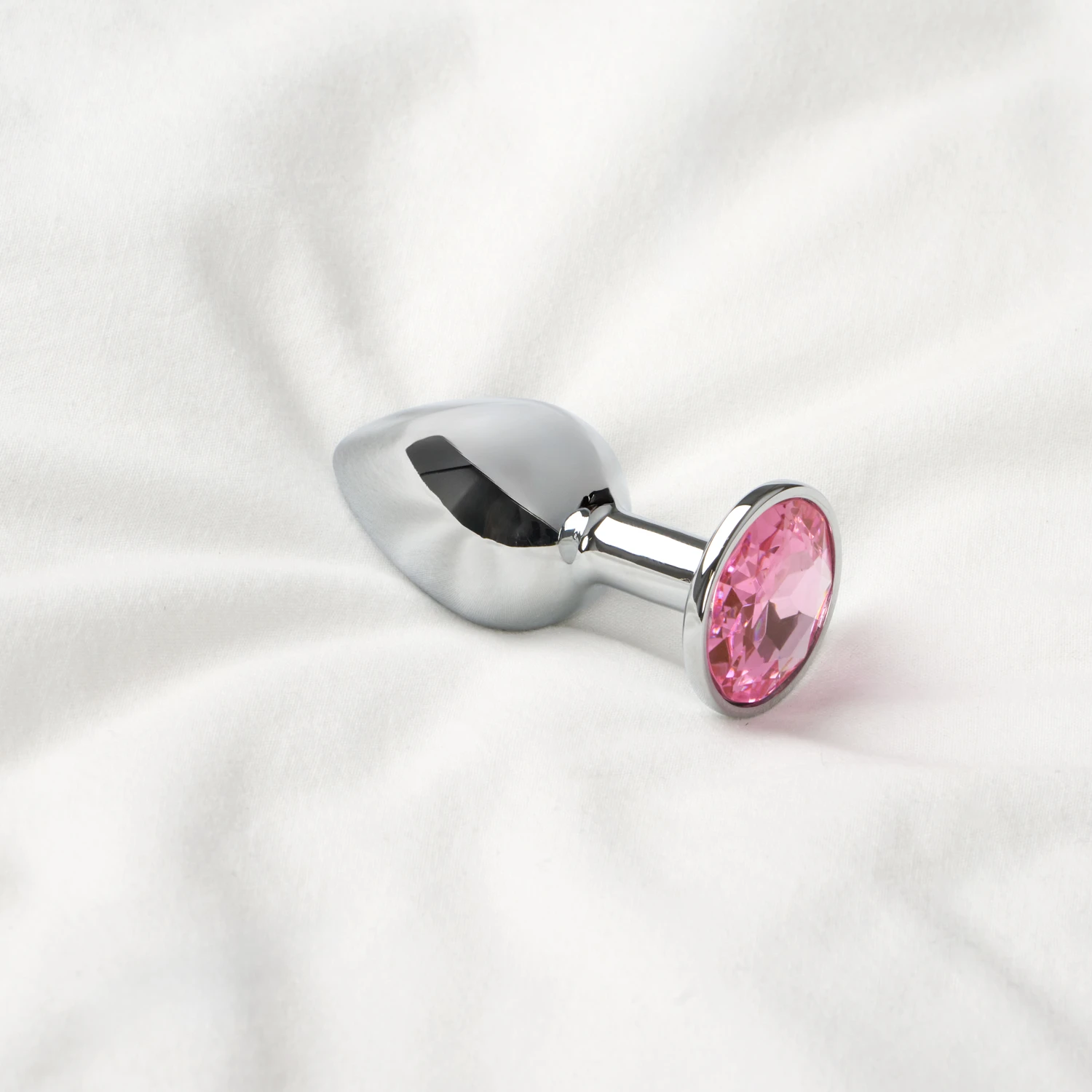 Sinful Pink Jewel Metal Butt Plug Small 1