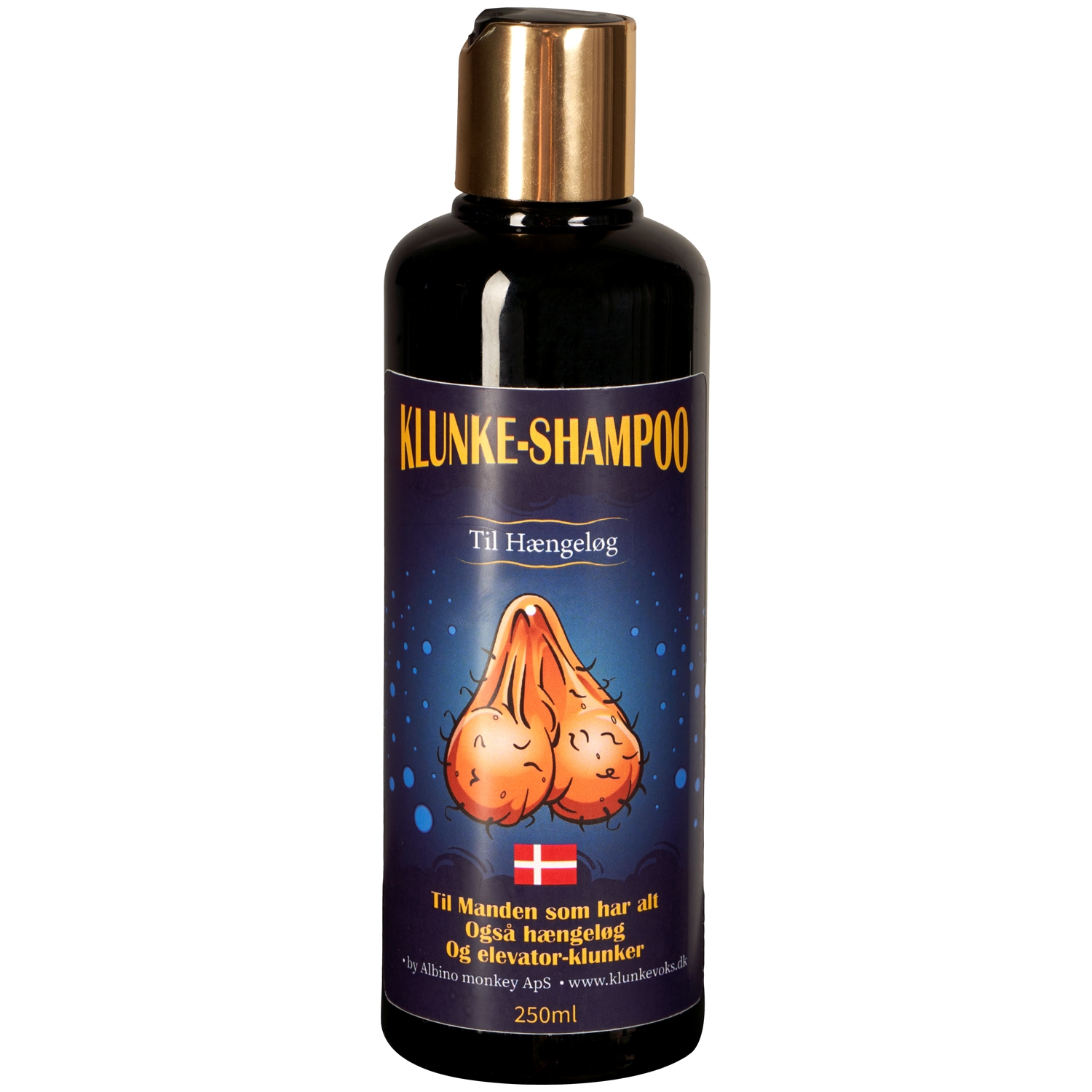 Albino Monkey Klunke Shampoo Til Hængeløg Intimsæbe til Mænd 250 ml   - Klar