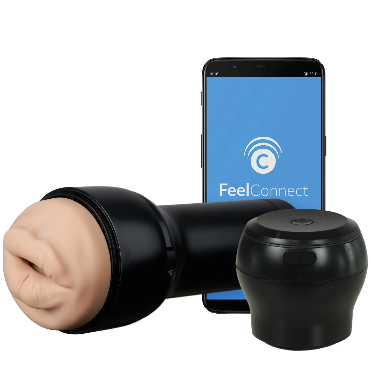 Kiiroo Feel Victoria June Mouth Masturbator med PowerBlow Suge Tilbehør var 1