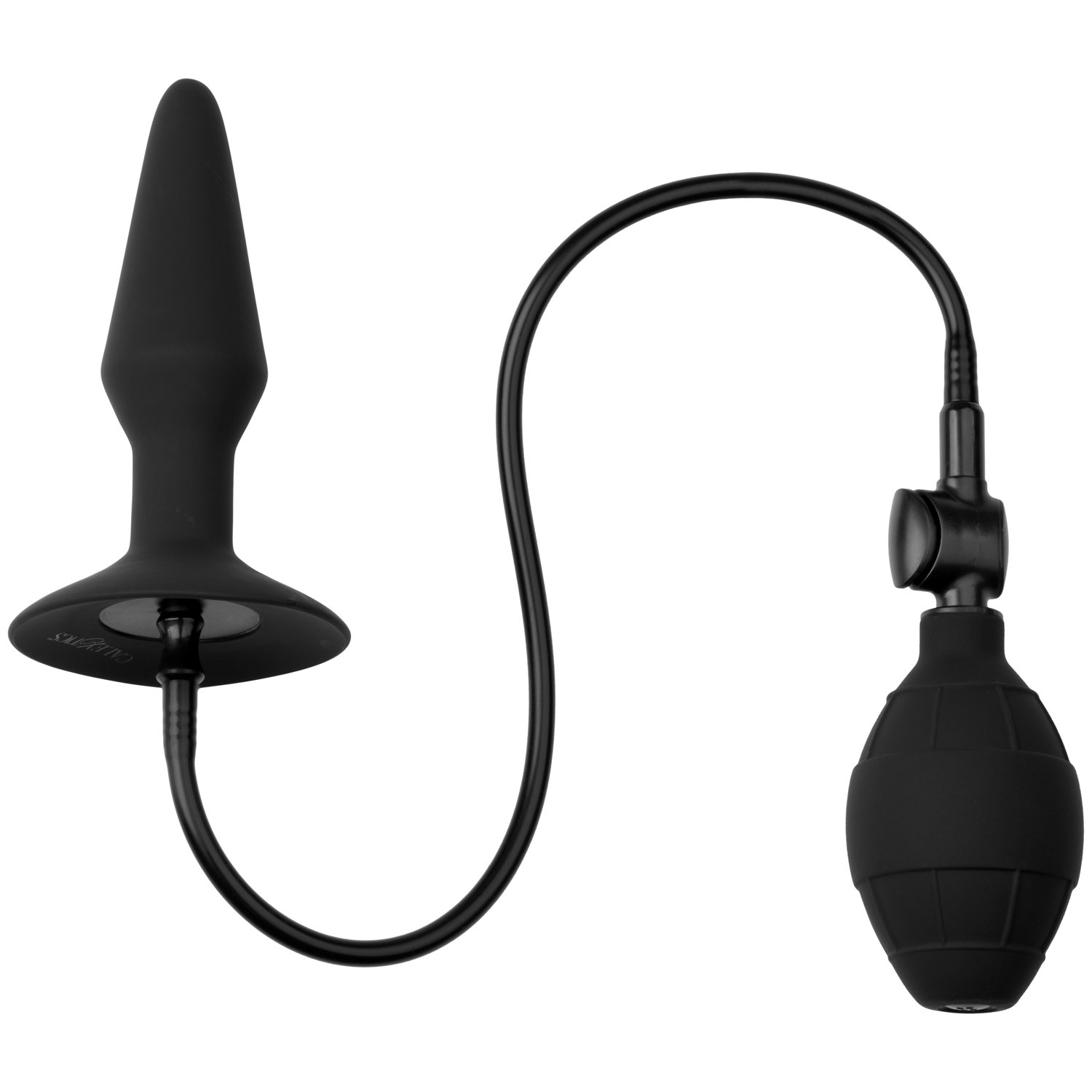 CalExotics Medium Silikone Oppustelig Butt Plug - Sort