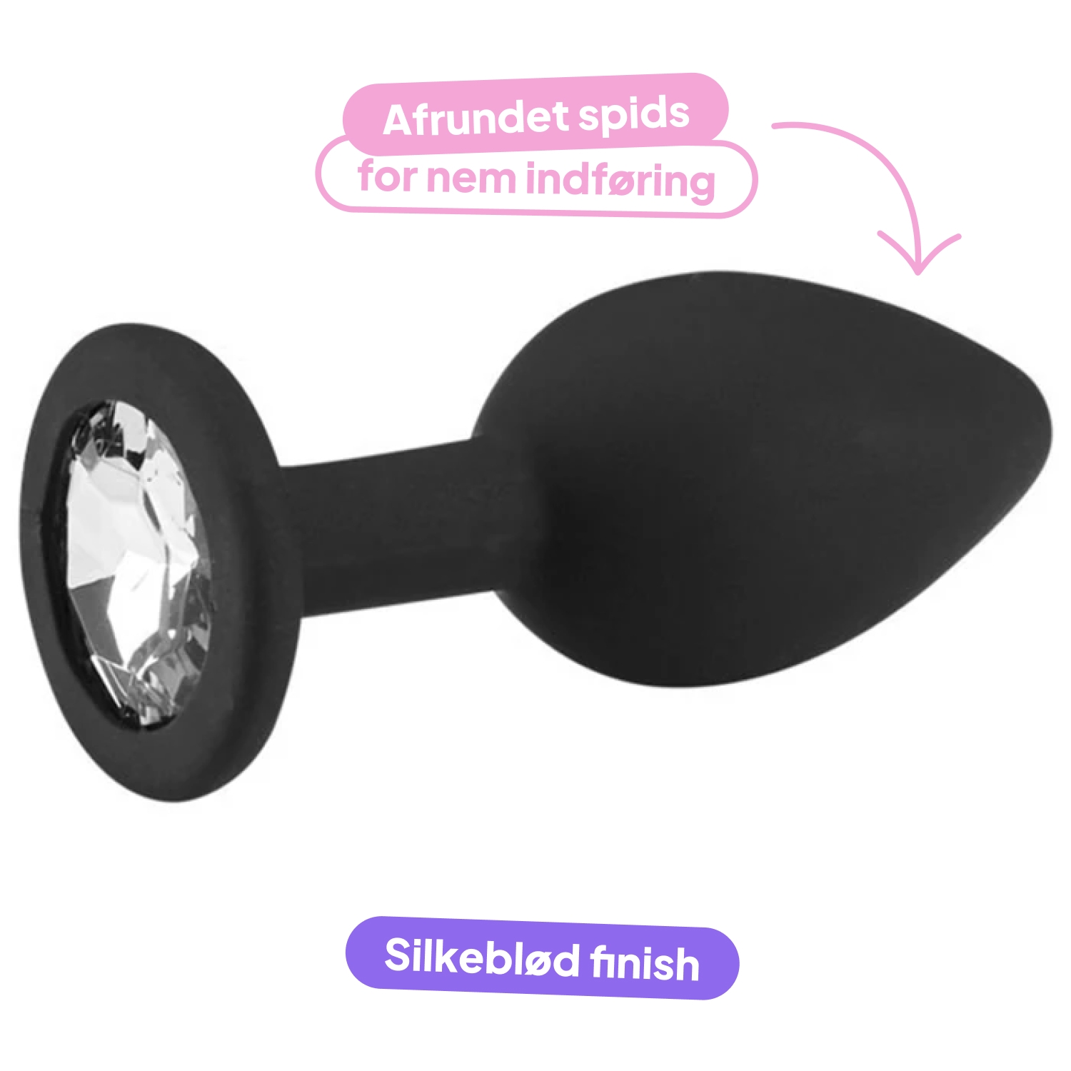 Sinful Jewel Silikone Butt Plug Small 7,2 cm var 2