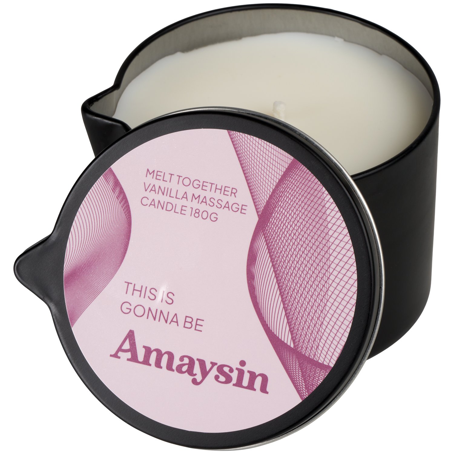 Amaysin Melt Together Vanilje Massagelys 180 g - White Amaysin Melt Together Vanilje Massagelys 180 g - White