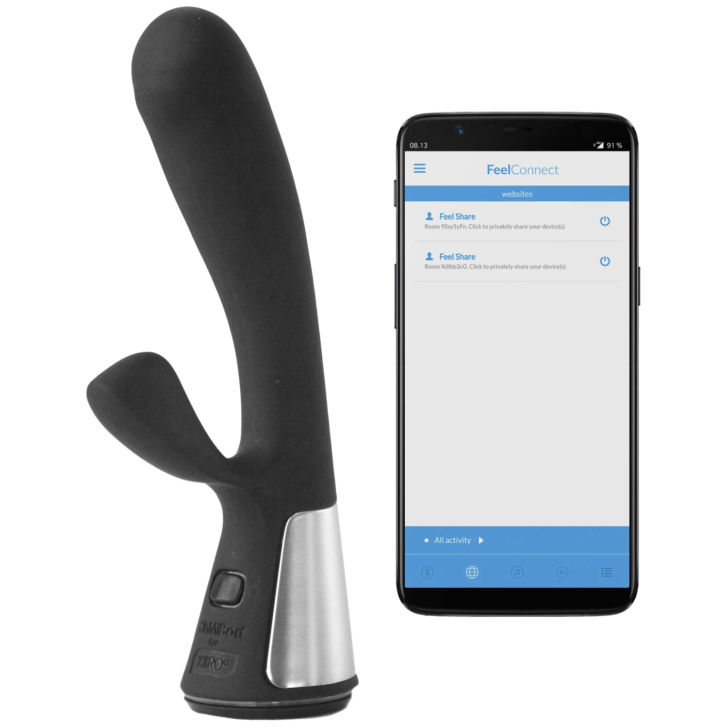 Kiiroo OhMiBod Fuse Rabbitvibrator var 1