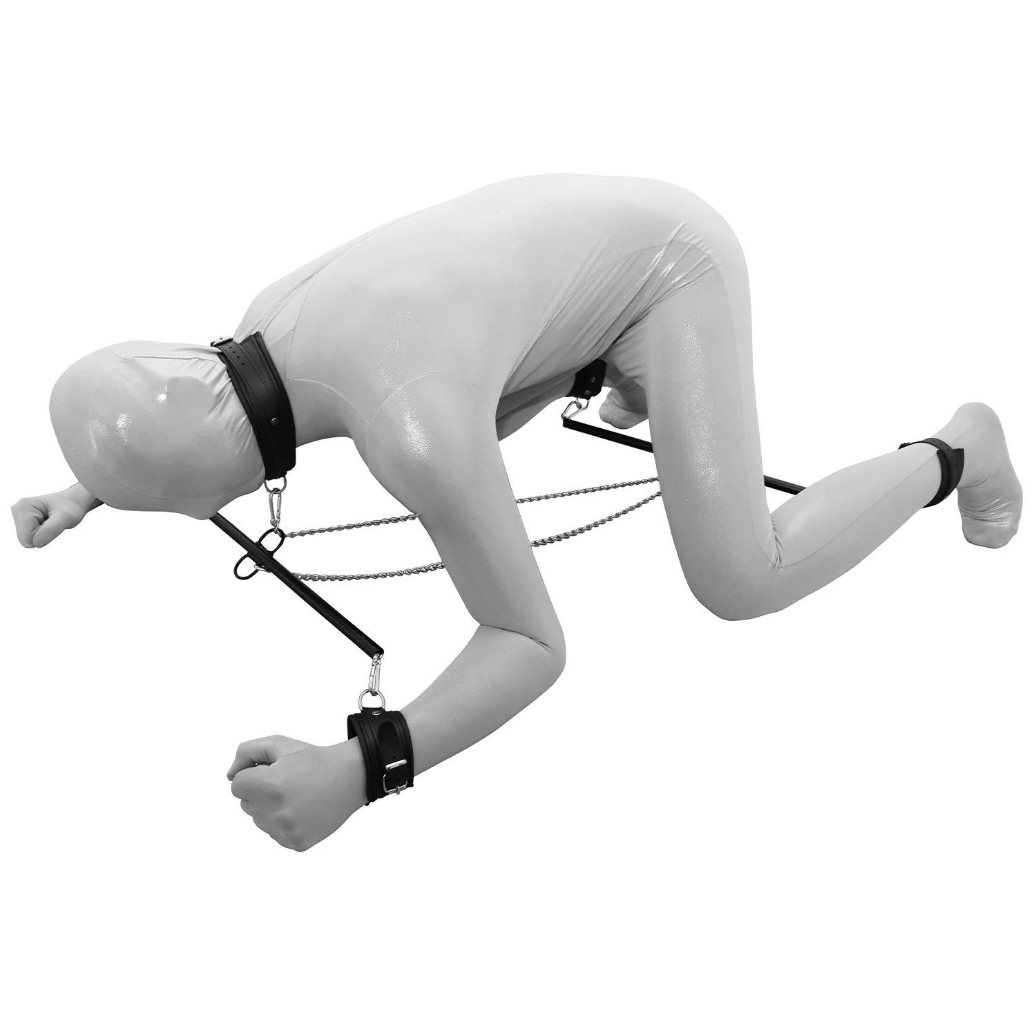 Kiotos Prisoner Spreizstange mit Ketten und Lederfesseln 1