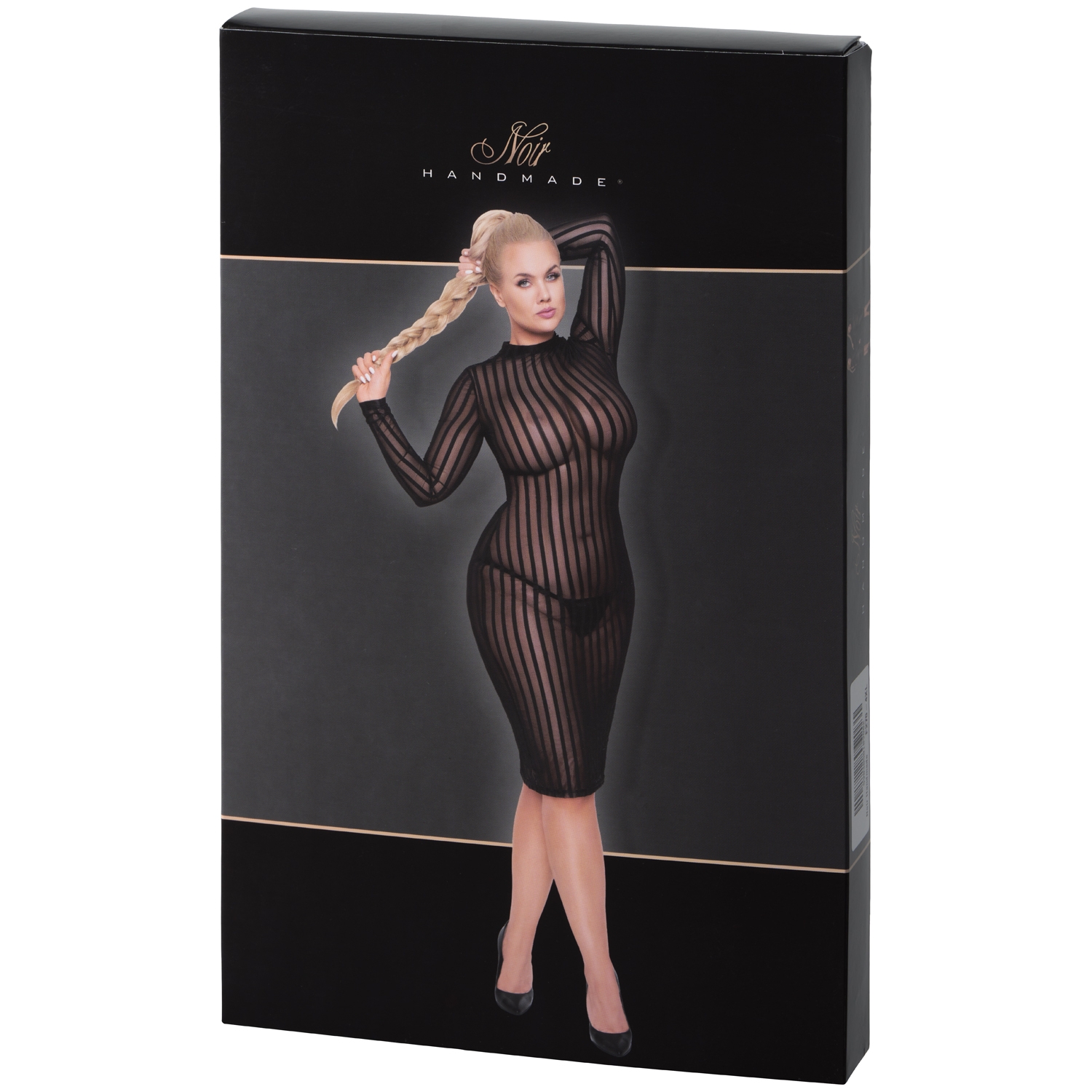 Noir Handmade Langärmliges Midi-Kleid Plus Size 1