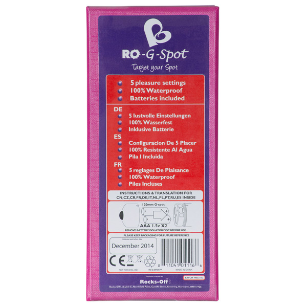 Rocks Off 120 mm G-punkts Vibrator 1