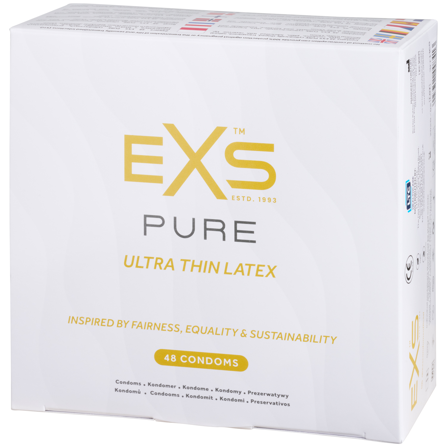 EXS Pure Ultratynde Latexkondomer 48 stk - Clear